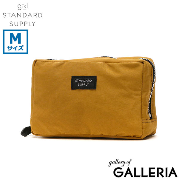 【メール便】スタンダードサプライ ポーチ STANDARD SUPPLY SIMPLICITY スクエアポーチ 小物入れ 小さめ ファスナー ジップ 撥水 日本製 ユニセックス メンズ レディース SQUARE POUCH M