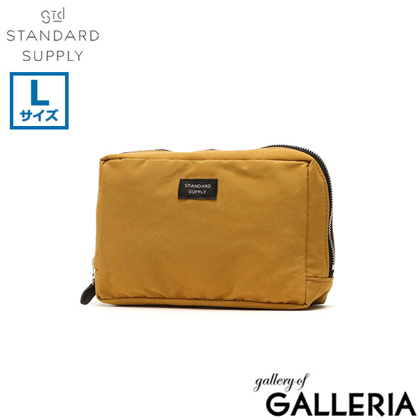 【メール便】スタンダードサプライ ポーチ STANDARD SUPPLY SIMPLICITY スクエアポーチ 小物入れ ファスナー ジップ 撥水 日本製 ユニセックス メンズ レディース SQUARE POUCH L