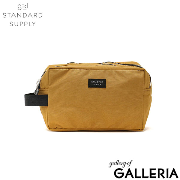 スタンダードサプライ ポーチ STANDARD SUPPLY 小物入れ 大きめ 大容量 ファスナー SIMPLICITY2RSQUARE POUCH M 2ルーム 2層 2室 スクエア 化粧ポーチ 軽量 撥水 カジュアル メンズ レディース