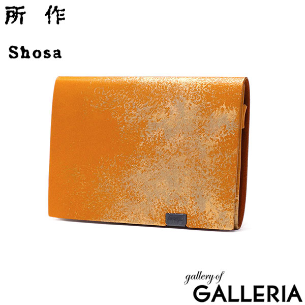 所作 財布 SHOSA ショサ 三つ折り財布 小銭入れあり おしゃれ 本革 牛革 レザー 薄い 日本製 ブランド メンズ レディース コンパクト 小さめ 雲母 ショートウォレット 1.0