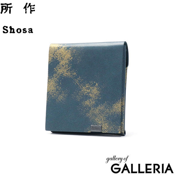 所作 財布 SHOSA ショサ 三つ折り財布 小銭入れあり おしゃれ 本革 牛革 レザー 薄い 日本製 ブランド メンズ レディース コンパクト 小さめ 雲母 ショートウォレット 2.0