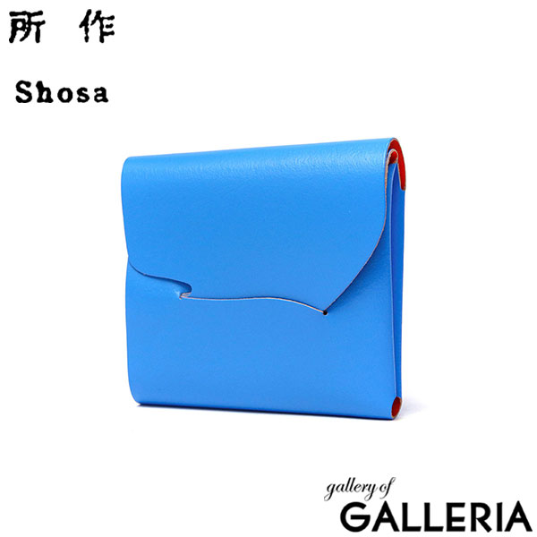 所作 財布 メンズ レディース 本革 Shosa ショサ 三つ折り財布 オシャレ ミニ 革 コンパクト スリム 軽い カード入れ 蛍光 ネオンカラー 小銭入れあり 小さい 牛革 日本製 ブランド ネオン cp-3.5