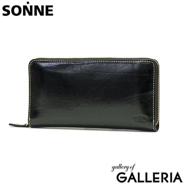 ゾンネ 長財布 SONNE RUGA ルーガ 財布 ロングウォレット 本革 革 ラウンドファスナー ファスナー 大容量 カード入れ 多い 小銭入れ 仕切り シンプル メンズ レディース SORU001