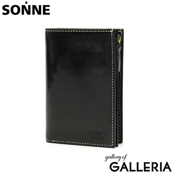 ゾンネ 二つ折り財布 SONNE RUGA ルーガ 財布 二つ折り 折り財布 ミドルウォレット 本革 革 軽量 L字ファスナー 小銭入れあり 仕切り カード入れ 多い メンズ レディース SORU004