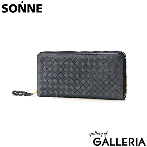 ゾンネ 長財布 SONNE SIBILLA シビラ 財布 ジップ長財布 ロングウォレット レザー 革 ラウンドファスナー ファスナー 大容量 カード入れ 多い 小銭入れ 仕切り メッシュ メンズ レディース SOM001