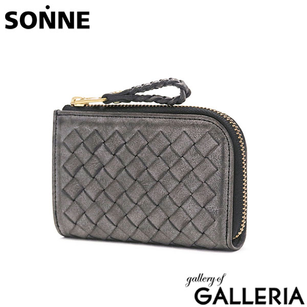 ゾンネ キーケース SONNE SIBILLA シビラ マルチケース レザーメッシュ メッシュ レザー コインケース カードケース キーリング付き 小銭入れ ミニ 本革 革 メンズ レディース SOM004