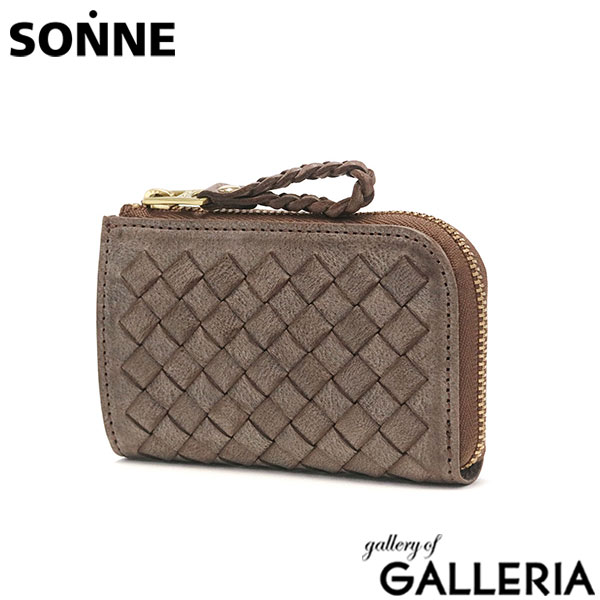 ゾンネ キーケース SONNE SIBILLA シビラ マルチケース レザーメッシュ メッシュ レザー コインケース カードケース キーリング付き 小銭入れ ミニ 本革 革 メンズ レディース SOM004