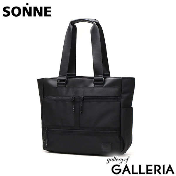 ゾンネ トートバッグ メンズ 大きめ ファスナー付き ブランド SONNE 軽い カジュアル メンズバッグ 横型 ビジネストート シンプル 黒 通勤 営業 肩掛け 撥水 A4 B4 PC 15inch STAR FLYER SOSF002