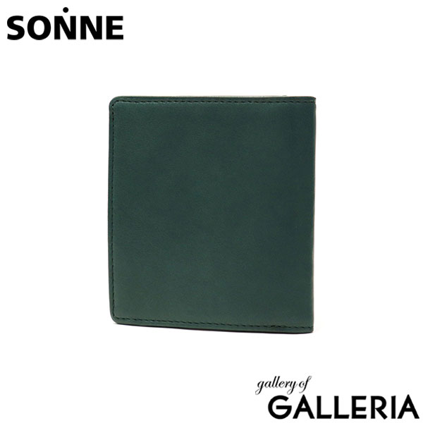 ゾンネ 財布 メンズ レディース 二つ折り 二つ折り財布 革 本革 羊革 シープレザー ブランド SONNE コンパクト 小銭入れ付 小銭入れあり おしゃれ 薄型 スリム SCHAF マルチコンパクトウォレット SOS009A