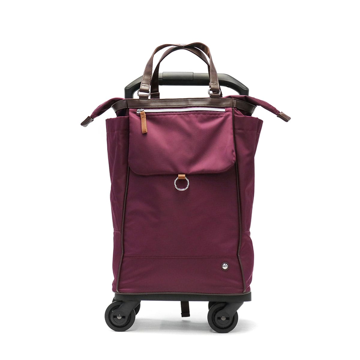 ソエルテ キャリーバッグ soelte オートゥイユ お買い物キャリー キャリーカート ショッピングカート 4輪 21L Sサイズ 小型 横押し 前押し キャスターストッパー A4 B4 ファスナー付き 買い物 旅行 レディース 35981