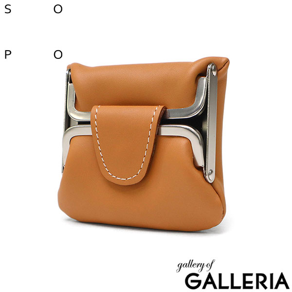 ソポ コインケース メンズ レディース かわいい 革 SOPO 財布 コンパクト ブランド がま口 小銭入れ 小さい 本革 カーフレザー おしゃれ ミニ 高級感 レザー 薄型 大人 プレゼント 日本製 W-GAMA PURSE-DEG SO27