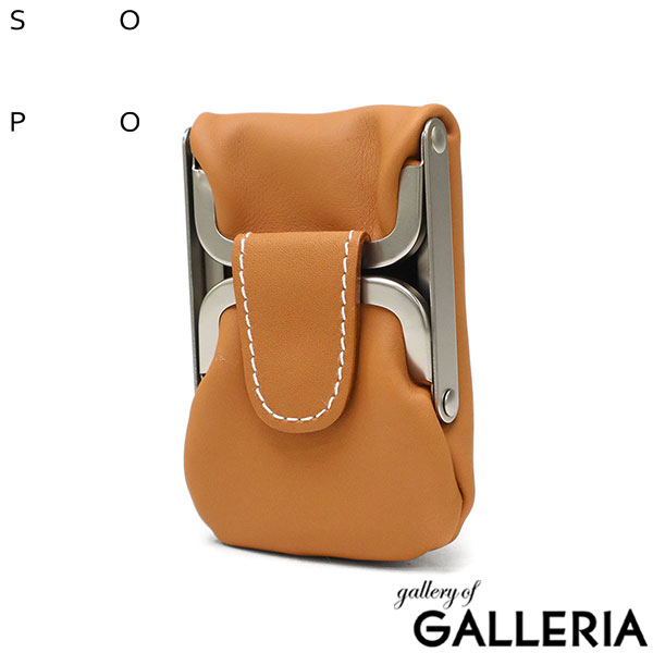 ソポ コインケース メンズ レディース かわいい 革 SOPO 財布 コンパクト ブランド がま口 小銭入れ ミニ 小さい 本革 カーフレザー おしゃれ 高級感 レザー 薄型 プレゼント 日本製 W-GAMA PURSE-SLIM/DEG SO28