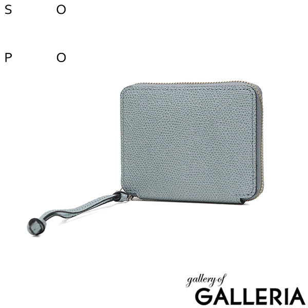 ソポ 二つ折り財布 レディース メンズ ブランド box型小銭入れ ブランド ファスナー SOPO 札 小銭 本革 財布 小銭入れあり ラウンドファスナー 小さめ 革 レザー 牛革 大人 日本製 ROUND ZIP PURSE-DEG/VAL SO36