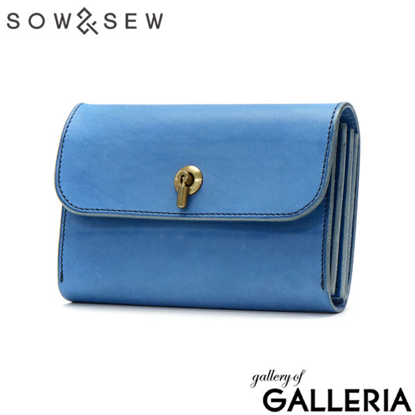 【セール】財布 レディース 本革 MAINE メイン ミドルウォレット フラップ ギャルソンウォレット ミドル かぶせ ギャルソン BOX型小銭入れ SOW&SEW ソウアンドソウ MN-GR02