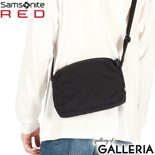 【正規品2年保証】 サムソナイトレッド ショルダーバッグ メンズ レディース 斜めがけバッグ ブランド Samsonite RED 小さめ 小さい 斜め掛け 大人 軽量 軽い ナイロン 抗菌 A5 エクスサック スタンダード ショルダーバッグ S