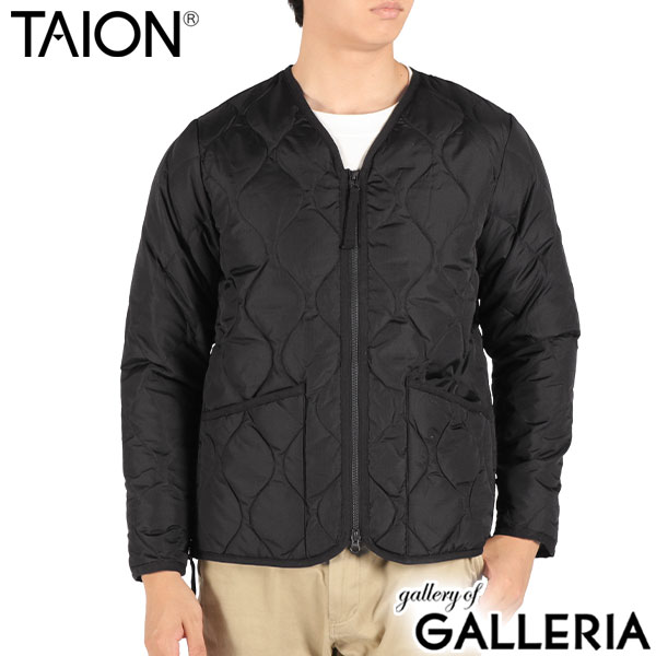 タイオン ダウンジャケット メンズ レディース 冬 TAION Vネック ダウン ブランド 暖かい 軽量 軽い 収納袋付き ファスナー アウター 洗濯 洗える MILITARY LINE ミリタリー Vネックジップ ダウンジャケット TAION-101ZML-1