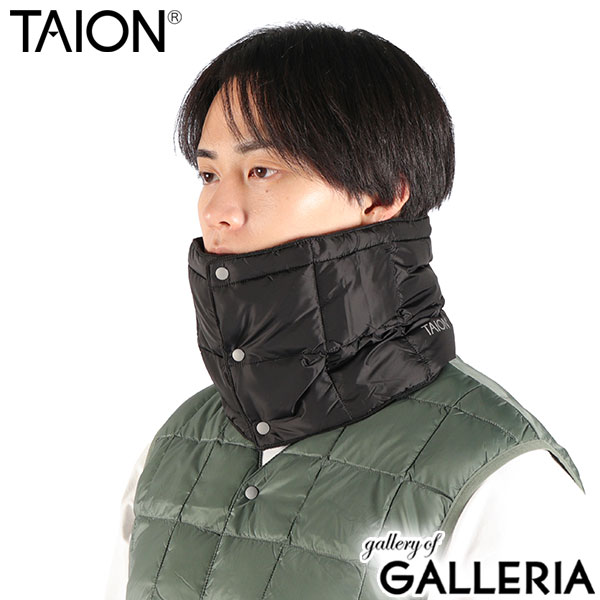 タイオン ネックウォーマー メンズ レディース ダウン TAION スポーツ ブランド 冬 秋 薄手 軽量 防寒 洗える マフラー カジュアル おしゃれ シンプル BASIC LINE ベーシック ダウンネックウォーマー TAION-203A
