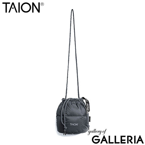 タイオン ショルダーバッグ メンズ レディース TAION バッグ 斜めがけ 軽量 軽い 小さめ コンパクト ブランド 巾着 ショルダー ダウン 800FP 洗える BASIC LINE ドローストリング ダウンバッグS TAION-DST01-S