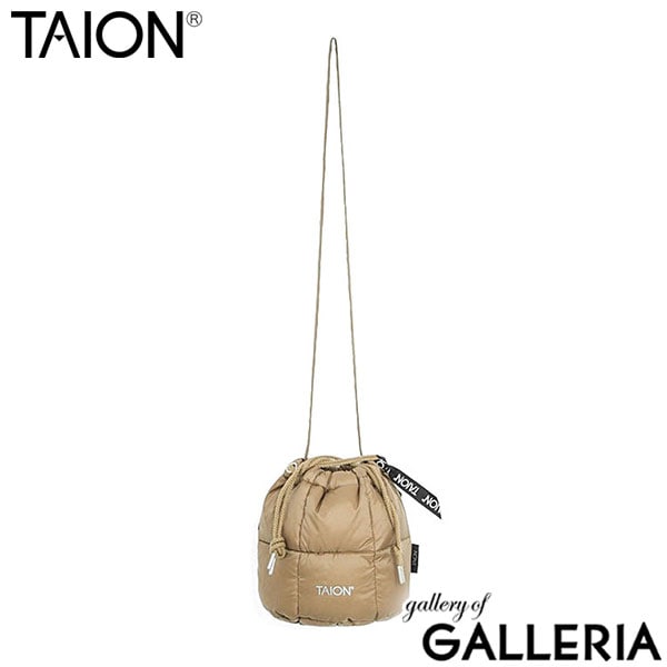 タイオン ショルダーバッグ メンズ レディース TAION バッグ 斜めがけ 軽量 軽い 小さめ コンパクト ブランド 巾着 ショルダー ダウン 800FP 洗える BASIC LINE ドローストリング ダウンバッグS TAION-DST01-S