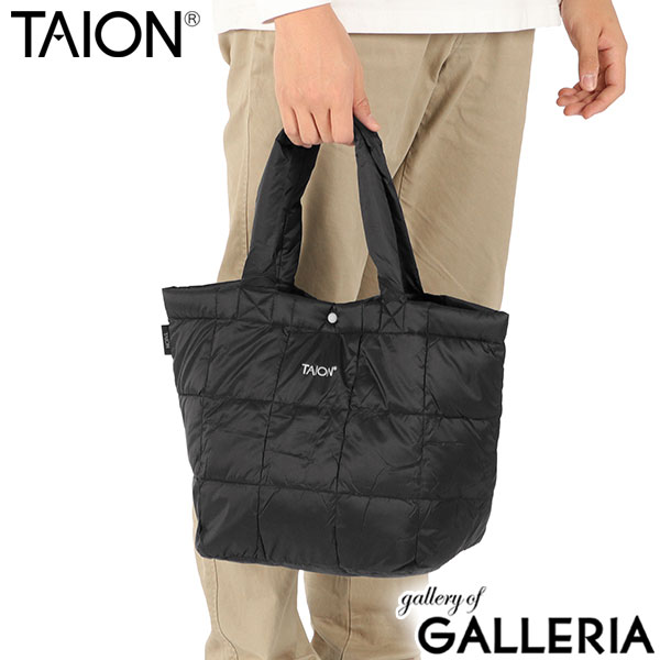 タイオン トートバッグ メンズ レディース A4 TAION バッグ カジュアル 軽量 軽い 横型 ブランド ダウン 800FP 洗える ロゴ シンプル おしゃれ BASIC LINE ランチ ダウン トートバッグ M TAION-TOTE02-M