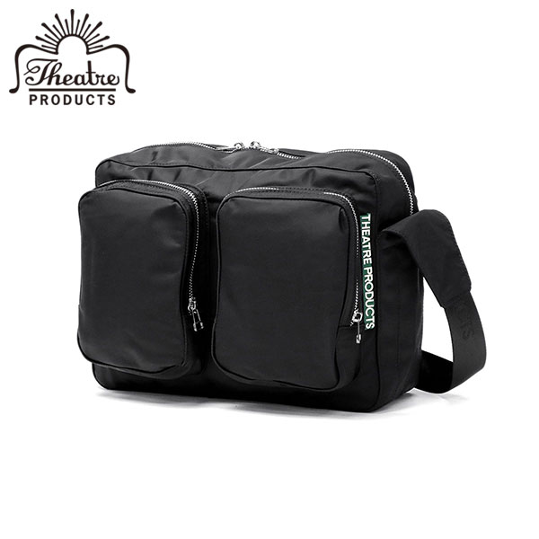 シアタープロダクツ ショルダーバッグ レディース 斜めがけバッグ THEATRE PRODUCTS バッグ 斜めがけ ブランド 大人 軽量 軽い ナイロン シンプル カジュアル 横型 肩掛け かわいい B5 NYLON OUT POCKET SHOLDER BAG CL240304