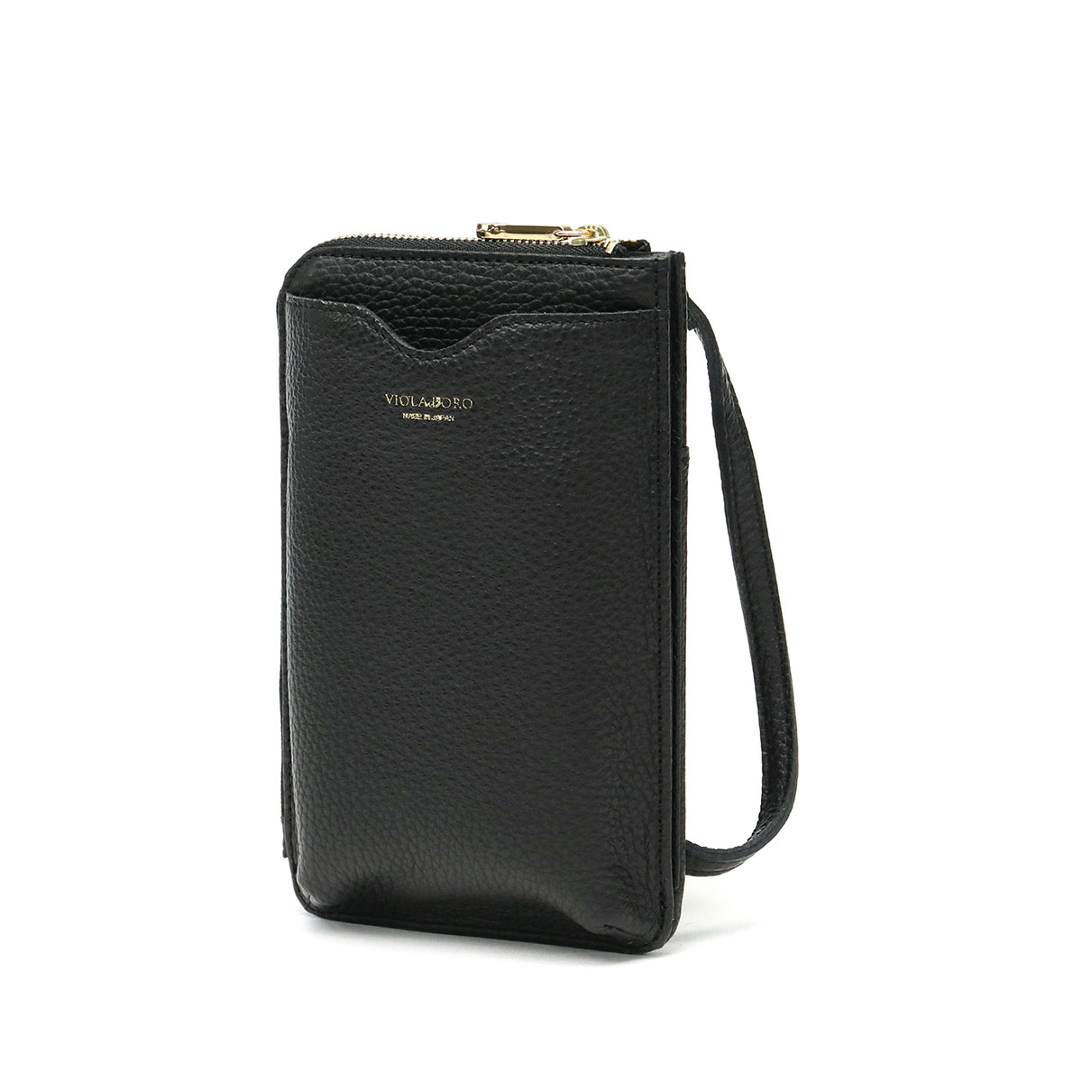 正規品 ヴィオラドーロ お財布ポシェット VIOLAd'ORO ショルダー 財布 スマホ 本革 お財布ショルダー お財布バッグ 縦 ADRIA アドリア レディース 日本製 V-1345