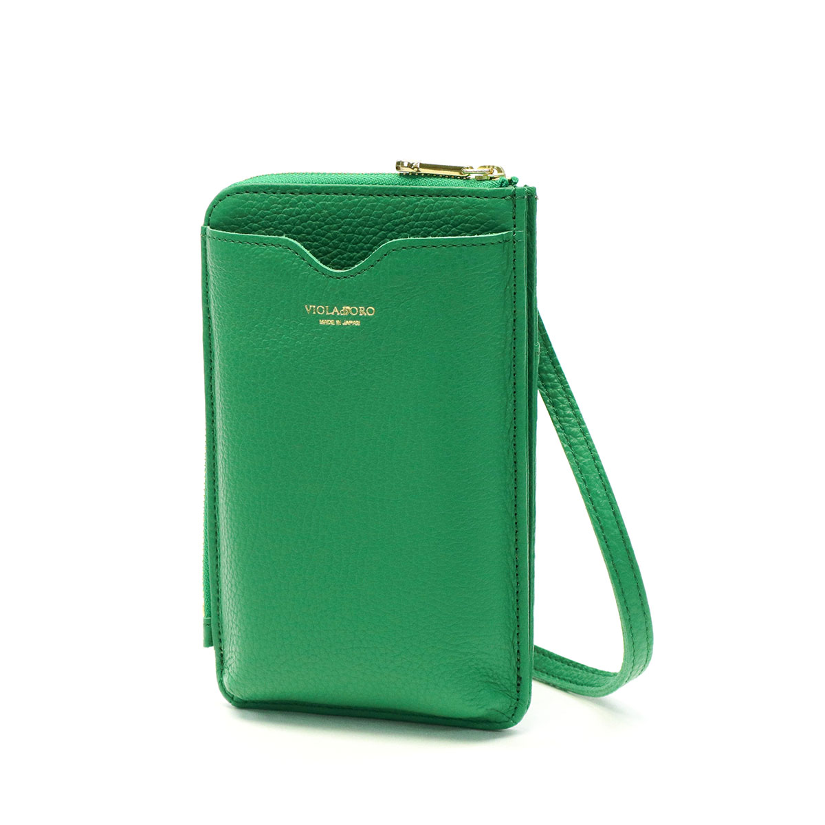 正規品 ヴィオラドーロ お財布ポシェット VIOLAd'ORO ショルダー 財布 スマホ 本革 お財布ショルダー お財布バッグ 縦 ADRIA アドリア レディース 日本製 V-1345