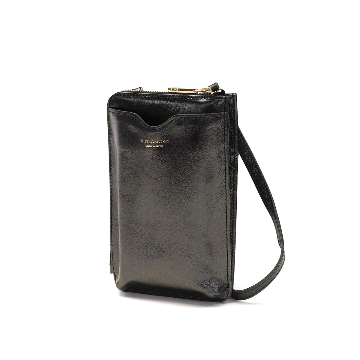 正規品 ヴィオラドーロ スマホポシェット VIOLAd'ORO お財布ポシェット 本革 お財布ショルダー 斜めがけ 財布 小銭入れあり 縦 スマホポーチ ADRIA アドリア レディース 日本製 V-1307