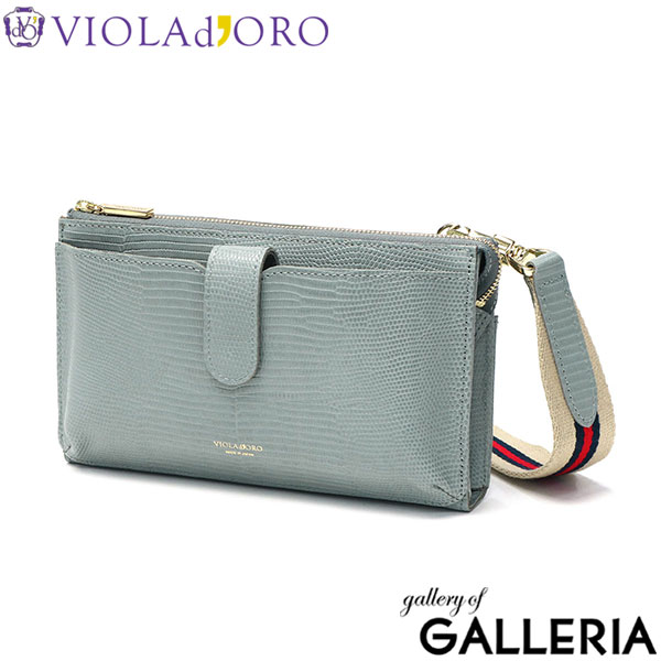 【正規品】ヴィオラドーロ スマホショルダー 大人 ブランド 本革 革 牛革 レディース 財布 一体型 VIOLAd'ORO ショルダー バッグ スマホショルダーバッグ スマホショルダーポーチ ポシェット かわいい カード ADRIA V-1477
