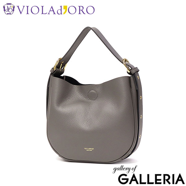 【正規品】ヴィオラドーロ ハンドバッグ レディース 本革 2WAY ショルダーバッグ 斜めがけバッグ ブランド VIOLAd'ORO バッグ 軽量 ワンショルダー 大人 日本製 TRERO イタリアンWフェイスレザーホーボーバッグ V-1524