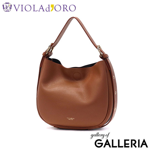 【正規品】ヴィオラドーロ ハンドバッグ レディース 本革 2WAY ショルダーバッグ 斜めがけバッグ ブランド VIOLAd'ORO バッグ 軽量 ワンショルダー 大人 日本製 TRERO イタリアンWフェイスレザーホーボーバッグ V-1524