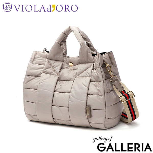 【正規品】ヴィオラドーロ トートバッグ レディース ミニ VIOLAd'ORO バッグ 2WAYトート 軽量 軽い B5 日本製 ナイロン ミニショルダー キルティング 斜めがけ GINO キルティングナイロントート Mサイズ V-2194