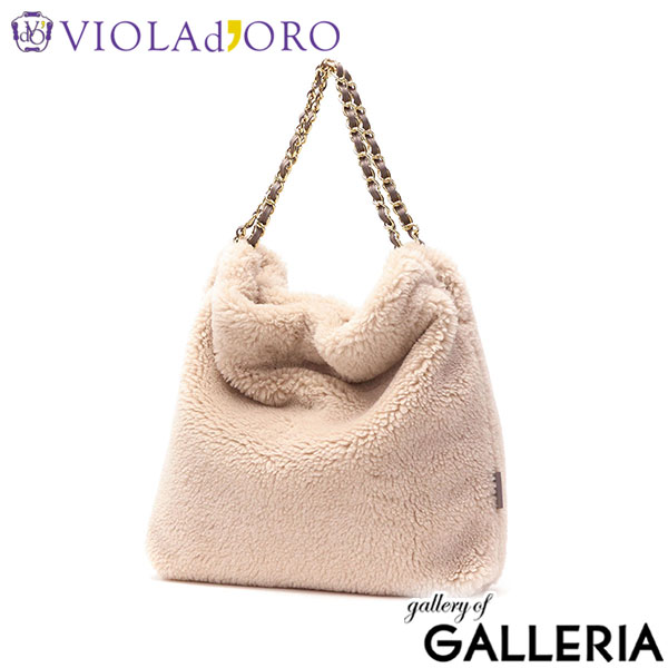 【正規品】 ヴィオラドーロ トートバッグ レディース 大きめ A4 VIOLAd'ORO ファー トート バッグ ブランド かわいい もこもこ ふわふわ カジュアル おしゃれ 秋冬バッグ 秋 冬 大人 女性 ELMO エルモ V-8680