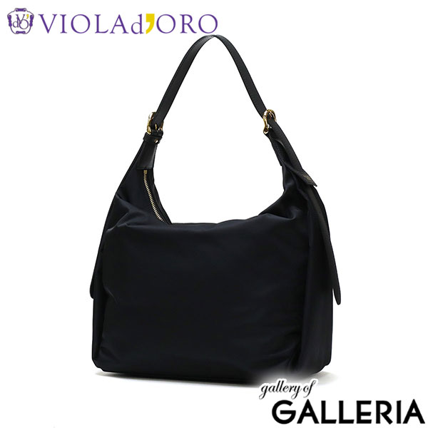 【正規品】 ヴィオラドーロ トートバッグ レディース A4 ファスナー付き 大きめ VIOLAd'ORO バッグ トート 軽量 肩掛け ファスナー ナイロン 軽い ビアンカ かわいい 撥水 ワンハンドル BIANCA ナイロンホーボーバッグ V-2256