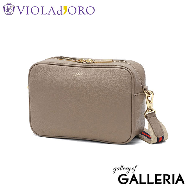 【正規品】 ヴィオラドーロ ショルダーバッグ レディース ブランド 軽量 VIOLAd'ORO バッグ 斜めがけ 小さめ コンパクト 大人 上品 おしゃれ 本革 革 日本製 ADRIA 型押しシュリンクレザー カメラバッグ V-1483