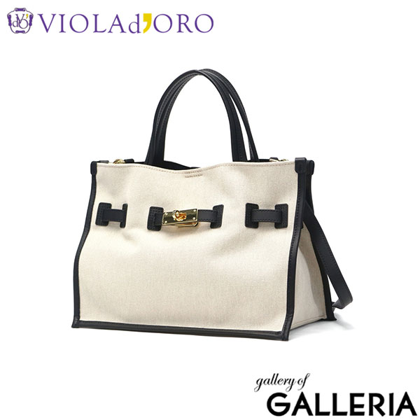 VIOLAd'ORO ヴィオラドーロ トートバッグ シンプル コットン 綿 斜め掛け 軽量 かわいい おしゃれ 女性 BRUNO V-2287