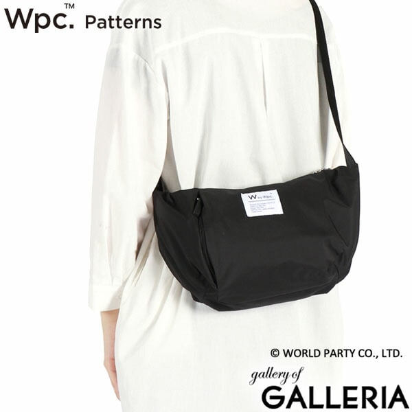 Wpc. Patterns ショルダーバッグ レディース 斜め掛けバッグ ブランド 大人 ダブリュピーシー パターンズ A5 500mlペットボトル 軽い 撥水 耐水 シンプル カジュアル Petale ゴンドラショルダーM 31024