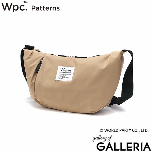 Wpc. Patterns ショルダーバッグ レディース 斜め掛けバッグ ブランド 大人 ダブリュピーシー パターンズ A5 500mlペットボトル 軽い 撥水 耐水 シンプル カジュアル Petale ゴンドラショルダーM 31024