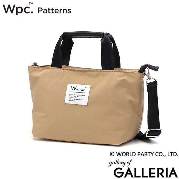 Wpc. Patterns トートバッグ レディース ダブリュピーシー パターンズ 2WAYトートバッグ ショルダー 斜め掛けバッグ 斜め掛け ブランド ミニトート 大人 軽い 撥水 耐水 シンプル カジュアル Petale 2WAYトート 31025