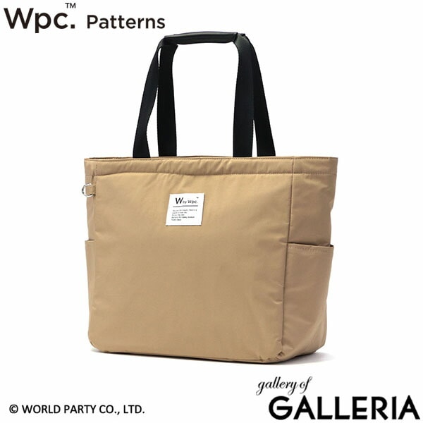 Wpc. Patterns トートバッグ レディース A4 ファスナー付き ダブリュピーシー パターンズ トート 横 持ち手 長め 肩掛け ブランド 大人 軽い 撥水 耐水 通勤 通学 Petale トート（ポーチ付） 31026