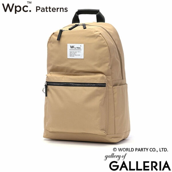 Wpc. Patterns リュック レディース 小さめ おしゃれ ダブリュピーシー パターンズ パソコン PC 通勤 可愛い 大人かわいい A4 17L 小さめサイズ 背面 ポケット ポーチ付き 花柄 撥水 petal 1Pリュック（ポーチ付） 31027