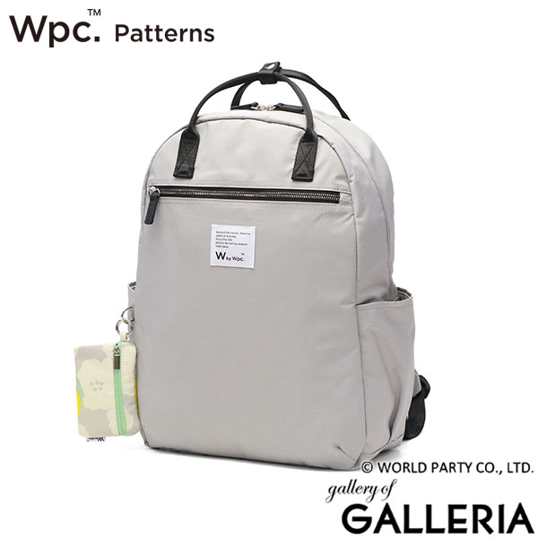 Wpc.Patterns リュック レディース 大容量 ダブリュピーシー パターンズ おしゃれ 通勤 通学 軽量 軽い 20L B4 女性 大きめ ポーチ付き 花柄 キャリーオン 2WAY 撥水 はっ水 背負い Petale トートリュック 31068