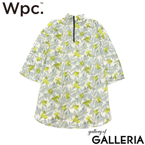 Wpc. レインコート レディース 自転車 通学 通勤 ダブリュピーシー レインウェア レインポンチョ ポンチョ カッパ おしゃれ 高校生 かわいい ロング 軽量 フード付き 収納袋付き 撥水 防水 チャリーポンポン R001