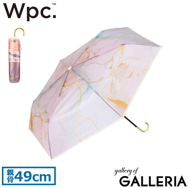 Wpc. 傘 レディース 折たたみ おしゃれ Wpc ダブリュピーシー ワールドパーティー ブランド 大人 折り畳み コンパクト 持ち手 オシャレ 折り畳み傘 グラスファイバー 軽量 雨傘 ビニール傘 49cm インクアートアンブレラ mini