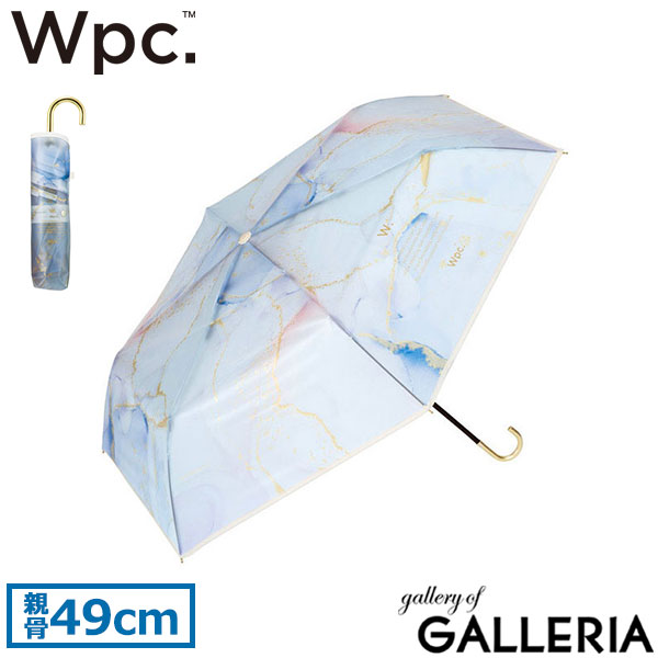 Wpc. 傘 レディース 折たたみ おしゃれ Wpc ダブリュピーシー ワールドパーティー ブランド 大人 折り畳み コンパクト 持ち手 オシャレ 折り畳み傘 グラスファイバー 軽量 雨傘 ビニール傘 49cm インクアートアンブレラ mini