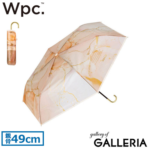 Wpc. 傘 レディース 折たたみ おしゃれ Wpc ダブリュピーシー ワールドパーティー ブランド 大人 折り畳み コンパクト 持ち手 オシャレ 折り畳み傘 グラスファイバー 軽量 雨傘 ビニール傘 49cm インクアートアンブレラ mini