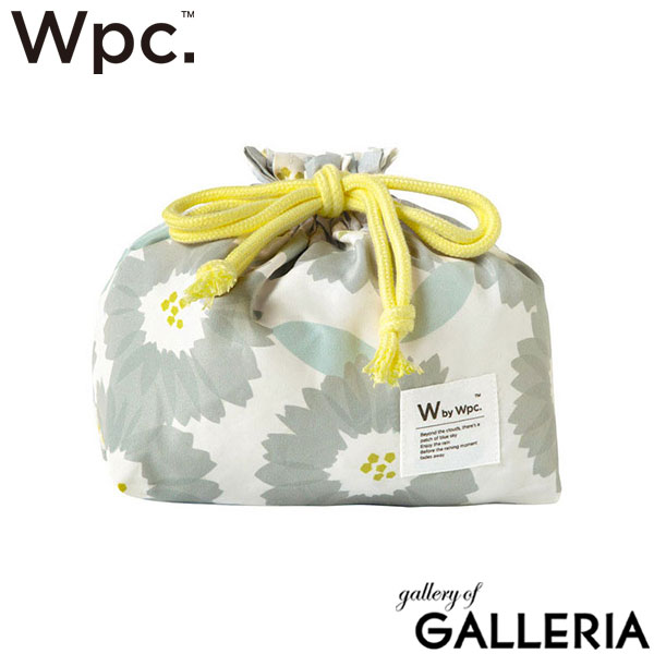 【メール便】Wpc. ランチ巾着 お弁当袋 高校生 巾着 かわいい おしゃれ マチ ダブリュピーシー ワールドパーティー ランチバッグ 保冷 撥水 ブランド 巾着袋 お弁当 花柄 ポーチ 給食袋 女子 レディース Wpc Patterns W059