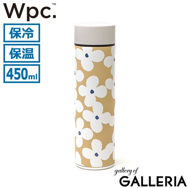 Wpc. 水筒 マグボトル おしゃれ 洗いやすい ダブリュピーシー 保冷 保温 持ち運び 直飲み ステンレス ボトル 真空二層 広口 かわいい ブランド 大人 北欧 花柄 軽量 軽い 450ml Wpc. Patterns ステンレスボトル W133