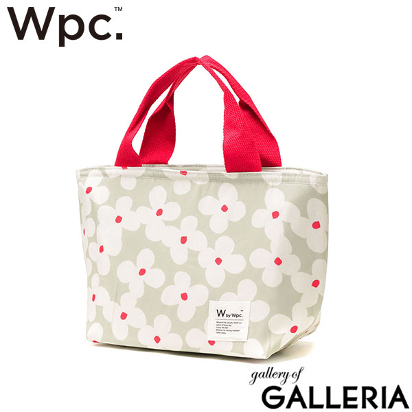 Wpc. ランチバッグ 保冷 おしゃれ ブランド かわいい ダブリュピーシー 保冷バッグ トートバッグ ミニトート ファスナー付き 水筒が入る 500mlペットボトル 花柄 レディース 女性 撥水 Wpc.Patterns 保冷ランチバッグ W035