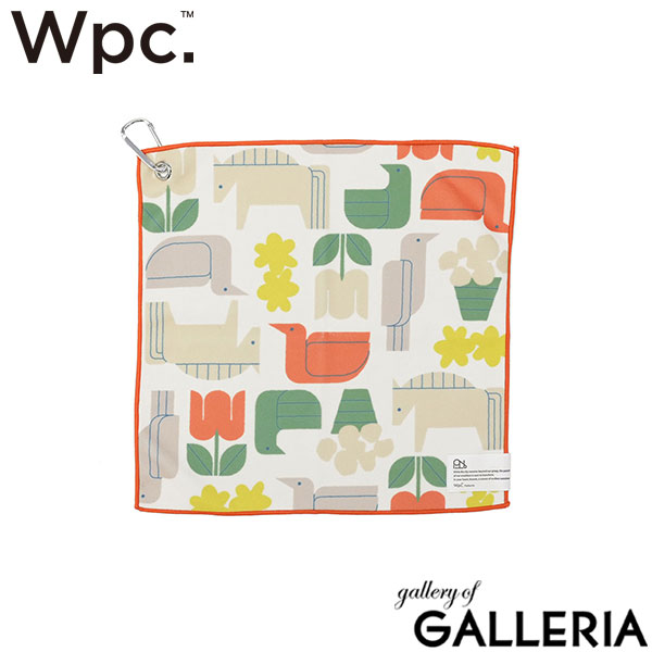 ダブリュピーシー Wpc. ハンカチ レイングッズ 吸水性 クロス ペットボトルホルダー くっつく カラビナ 給水 Wpc.Patterns カラビナ付きマルチくっつくろす H22